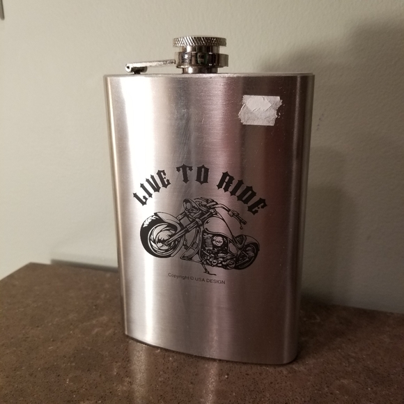 Live to Ride Flask - Picture 2 of 7